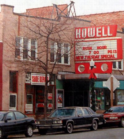 Howell Theatre - Old Marquee (newer photo)